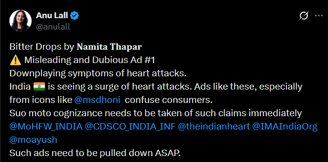 MS Dhoni : Misleading Heart Health Ad Sparks Nationwide Concern