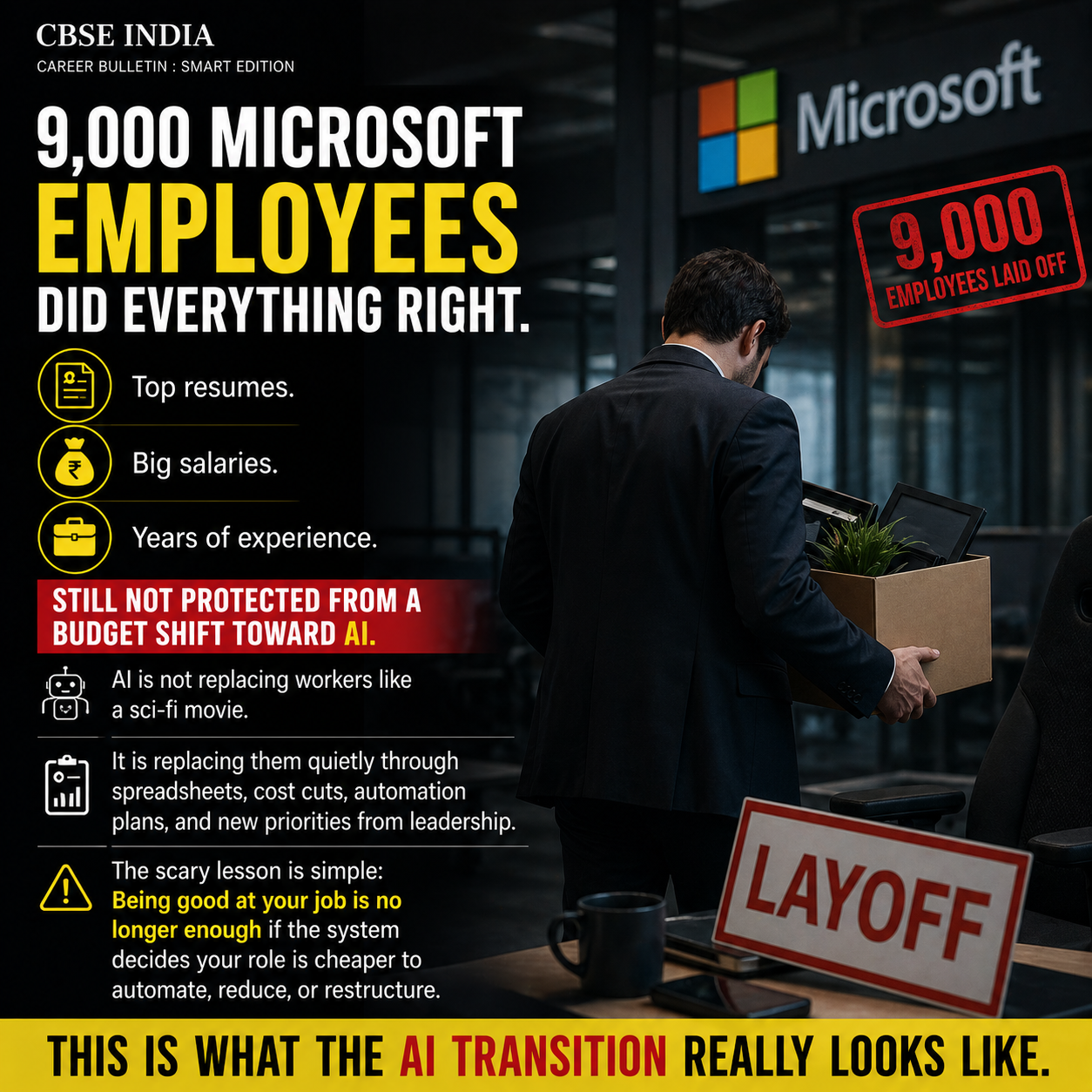 Impact of AI on Workforce: Microsoft's 9,000 Layoffs Highlight Automation Shift